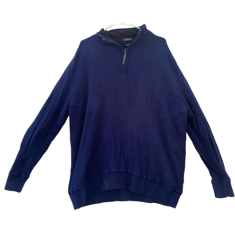 Aureus Breeze Blocker 1/4 Zip Pullover Blue XXL‎